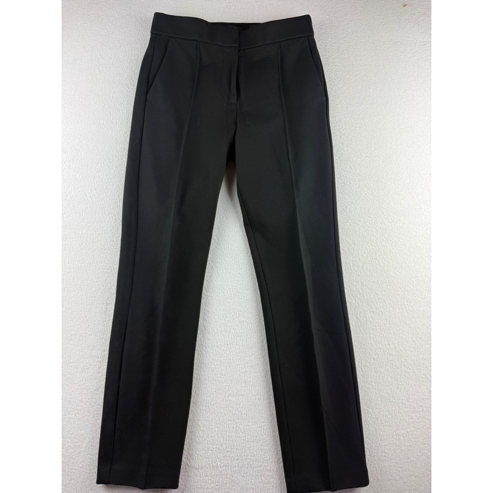 J.Crew Black Italian Fabric Mario Bellucci Tailored Straight Leg Pants 4